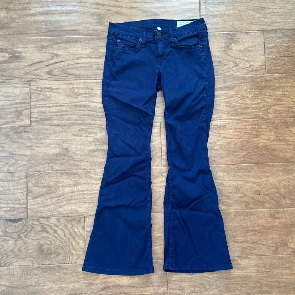 Rag & Bone Flare Jeans Women's Size 27 Cobalt/Royal Blue